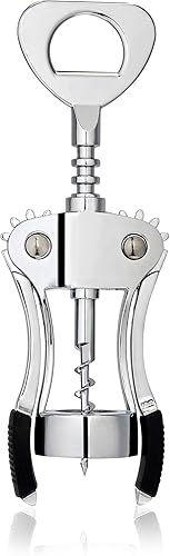 True Sacacorchos con alas gusano autocentrante abrebotellas brazos de goma