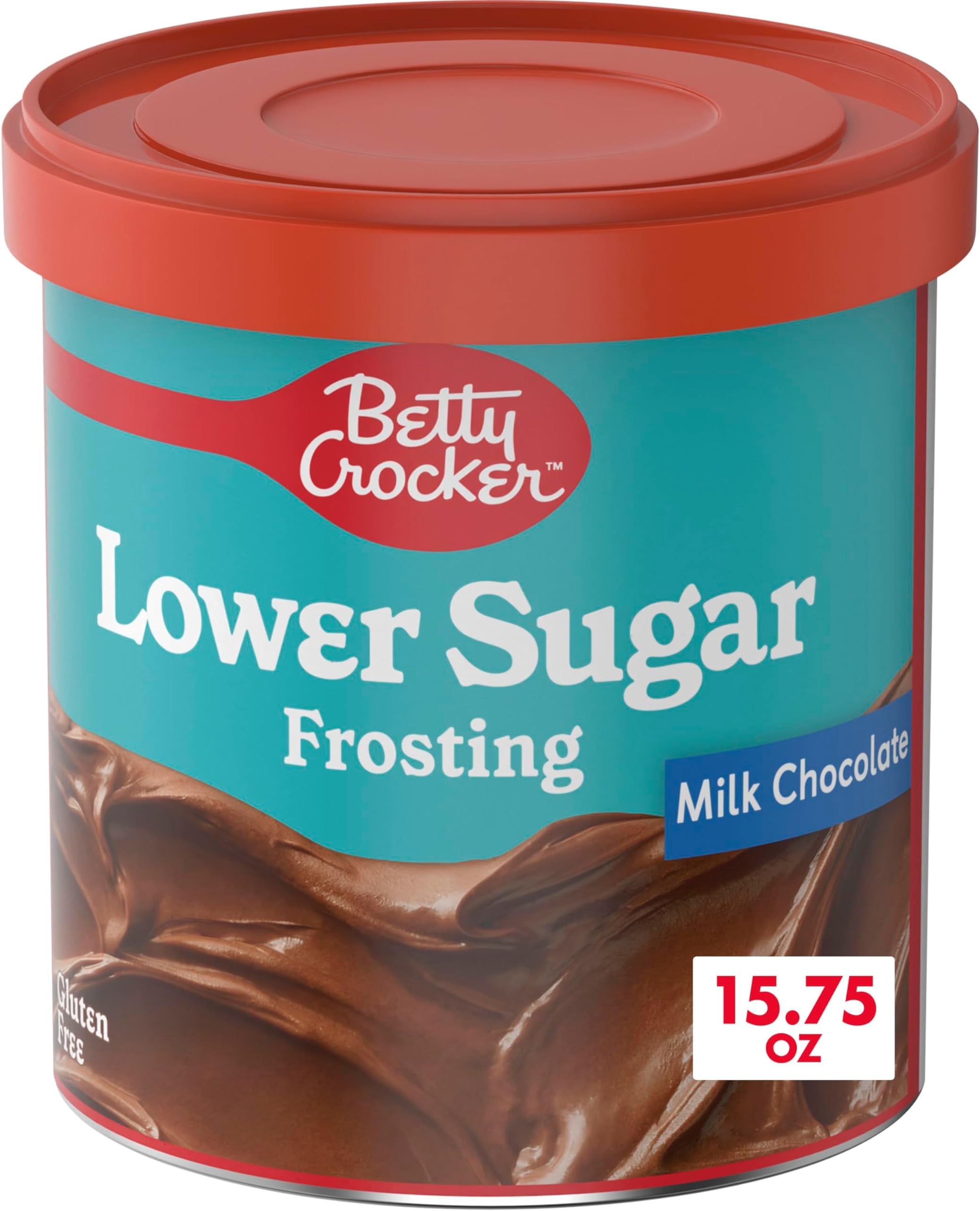Betty Crocker Lower Sugar Frosting, Milk Chocolate Flavored, 15.75 oz