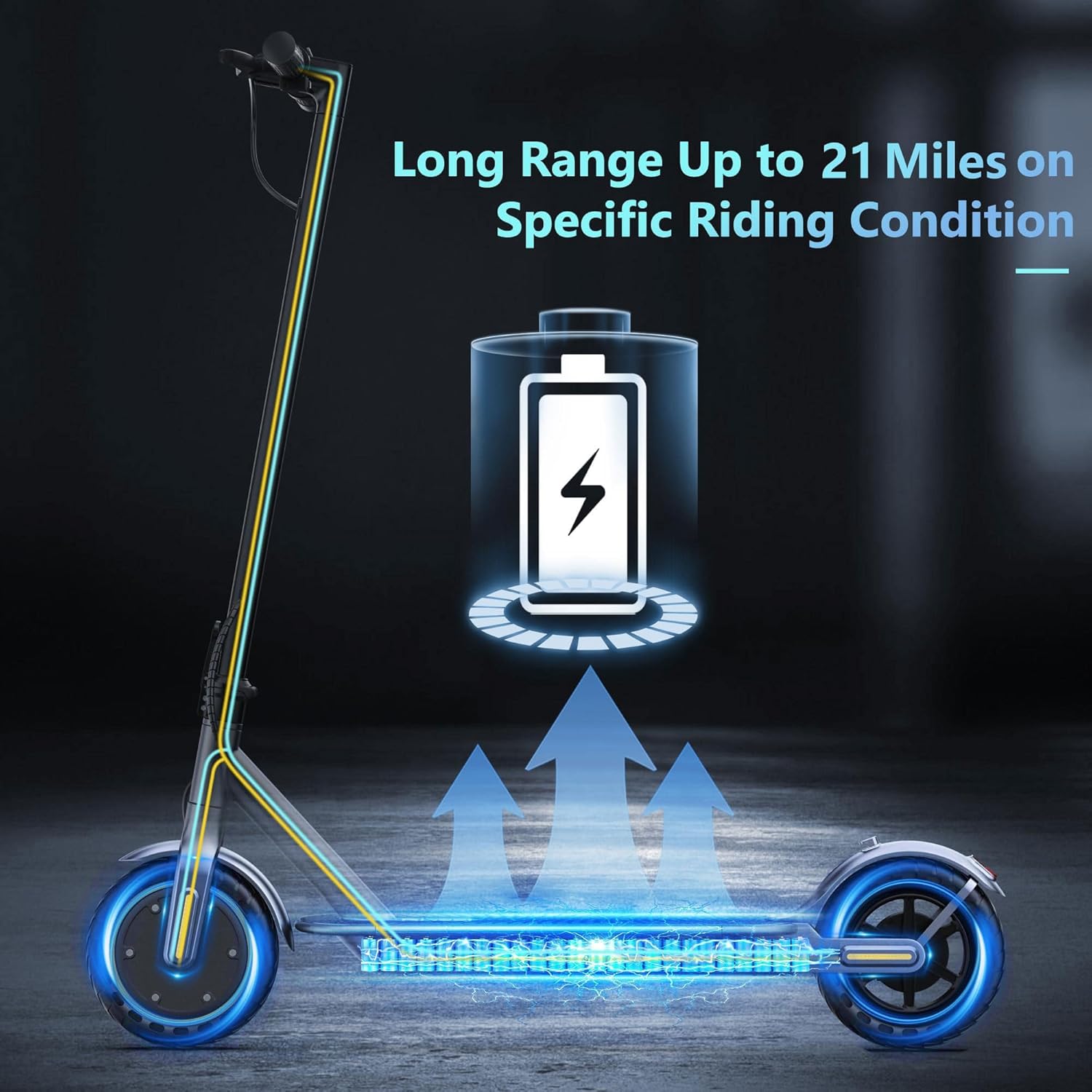 Electric Scooter for Adults, 8.5/10 Tires, 19/22Mph, 350W/500W Motor, Folding E-Scooter with 23/31/16 Miles Range