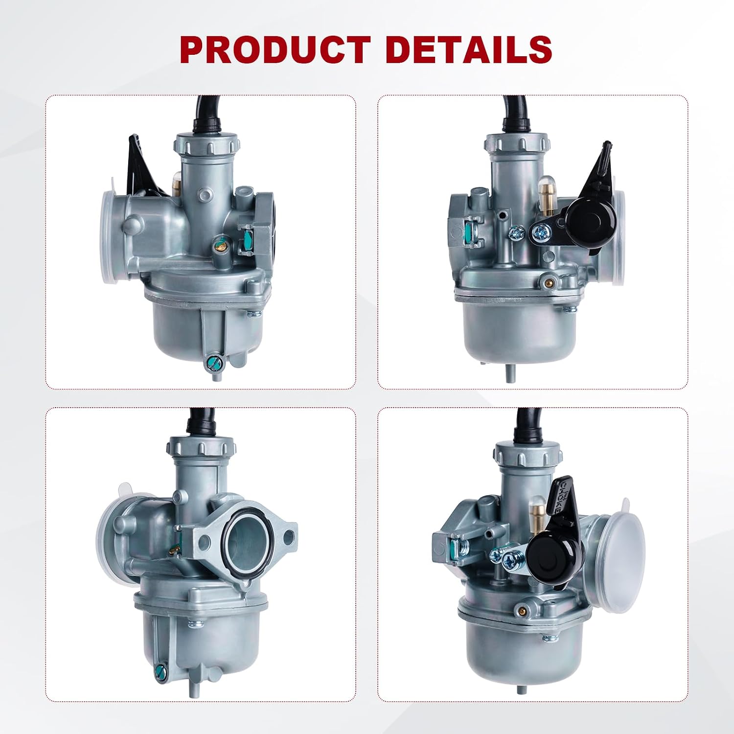 PZ22 Carburetor for Honda XR50 CRF50 Z50 CRF XR 50R Z50R Z50A Mini Trail 50 Compatible with Coolster TaoTao 110cc 125cc SSR CRF50 Pit Dirt Bike 22mm Air Filter