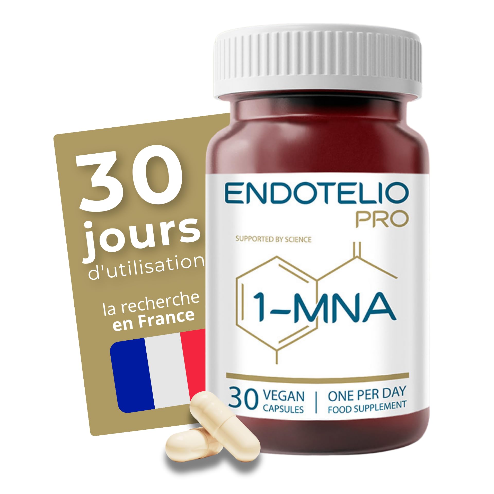 1-MNA PRO, Supplément Anti-âge, Optimise le NAD+, Double Dose pour des Effets Plus Rapides, Biohacking, Soutien à la Santé Cellulaire, Formulé Scientifiquement, 30 Capsules