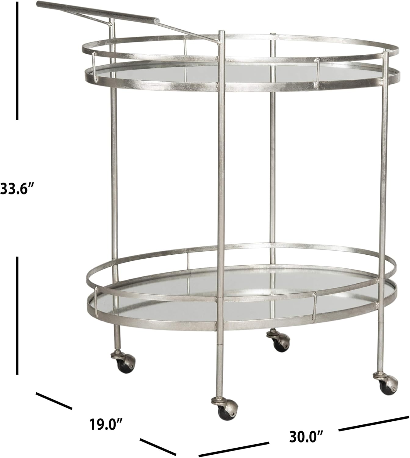 Safavieh Home Collection Dante Silver Bar Cart