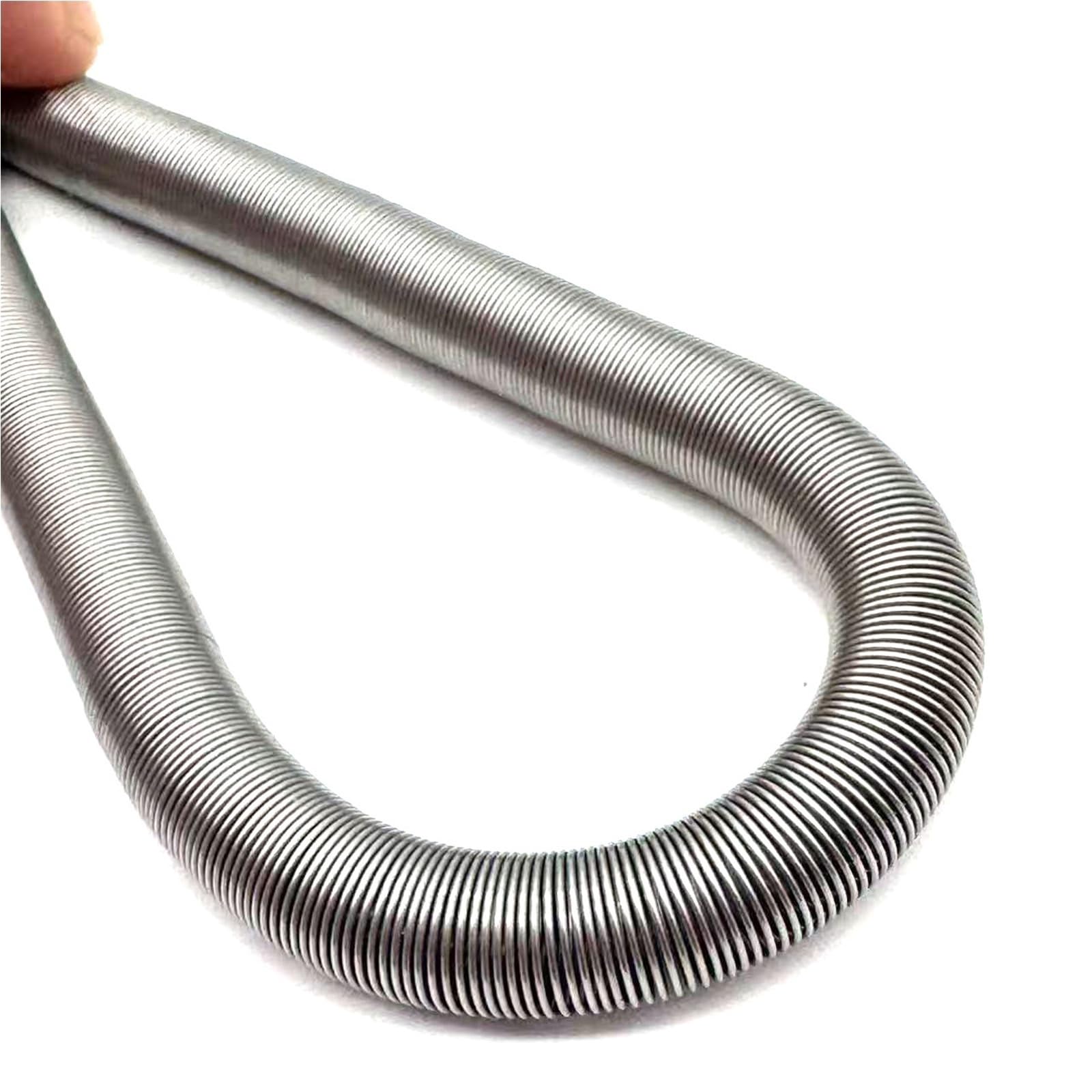 Stalowa sprężyna dociskowa 1000 mm 39,37 cala, sprężyna ochronna do cewnika gięcia do węży silikonowych do węży gumowych(1,5 mm x 29 mm x 1000 mm)