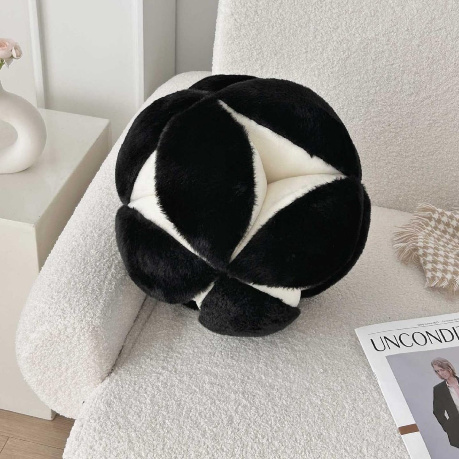 Mnmuctakd Black Hydrangea Throw Pillow Home Sofa Pillow Bedside Cushion