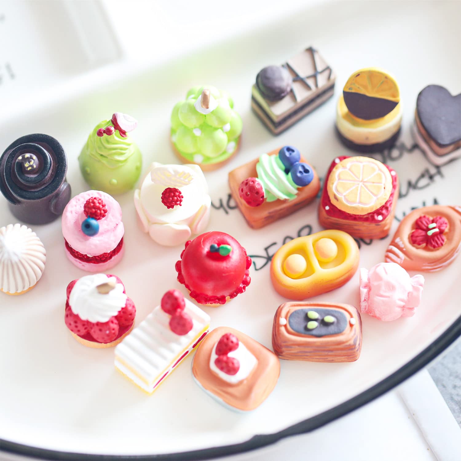 Amazon.co.jp: 50個 1:12 ミニハウス カップケーキ ミニチュアケーキ 