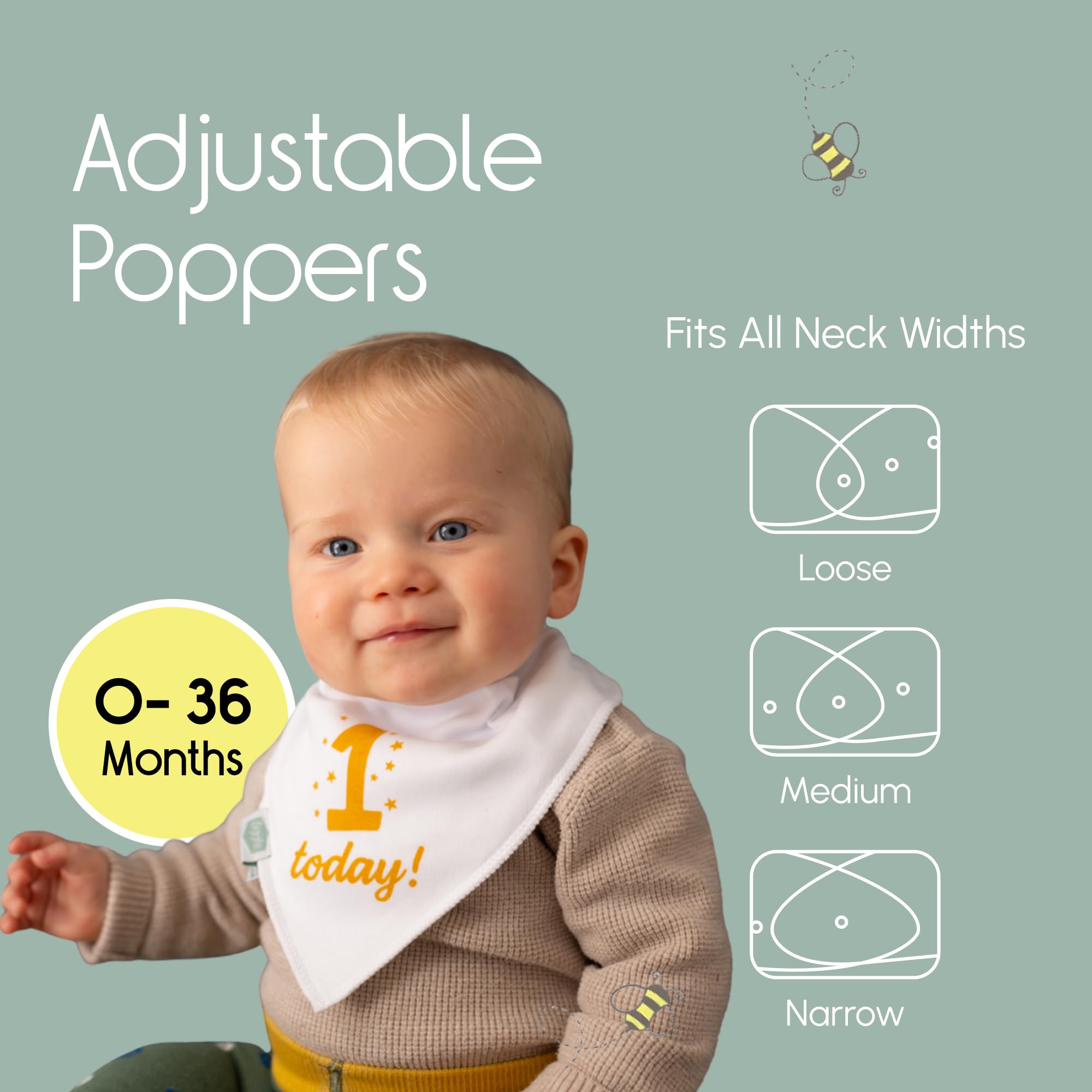 Bandana Dribble Bibs - Cotton Front Baby Bibs Newborn to 24 Months - Newborn Baby Gifts - Bibs For Comfortable Kids — view 138