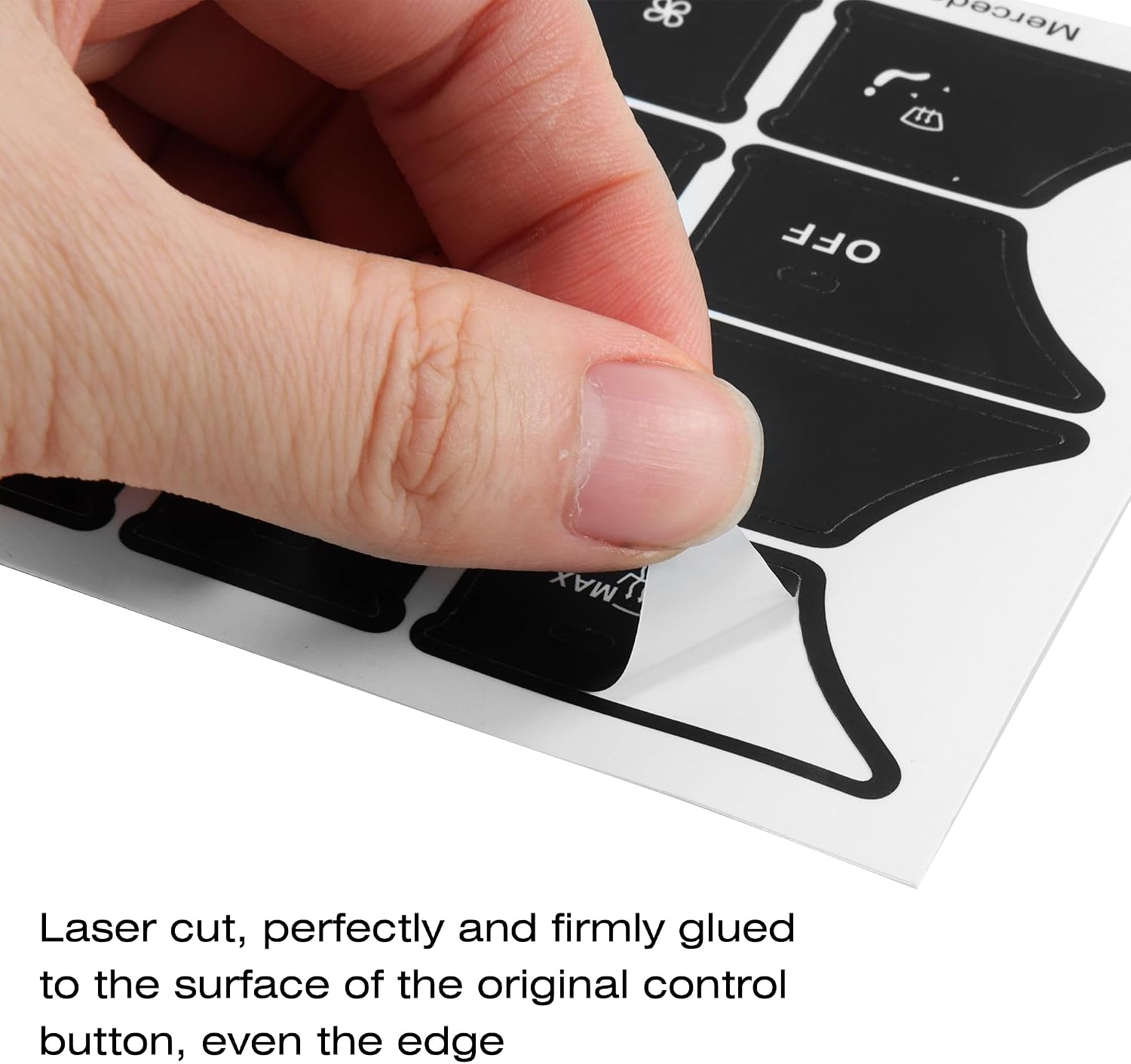 RDBS Car Interior Button Stickers Fit for Mercedes Benz W176 W246 W204 W212 C207 A207 W218 R172 R231 X204 Steering Wheel Window Door Lock AC Seat Memory Radio Number Switch Repair Decals Kit