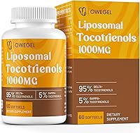 Vista 1 de Vitamina E Liposómica Tocotrienol 1000mg - Suplementos de Tocotrienol de Alta Potencia, Cápsulas de 95% Delta y 5% Gamma Tocotrienol