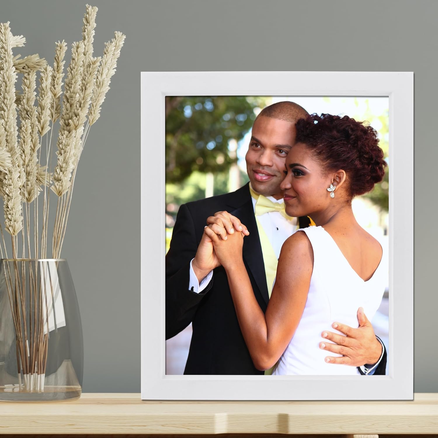 Lawrence Frames Abbey Picture Frame, 8x10, White - Image 2