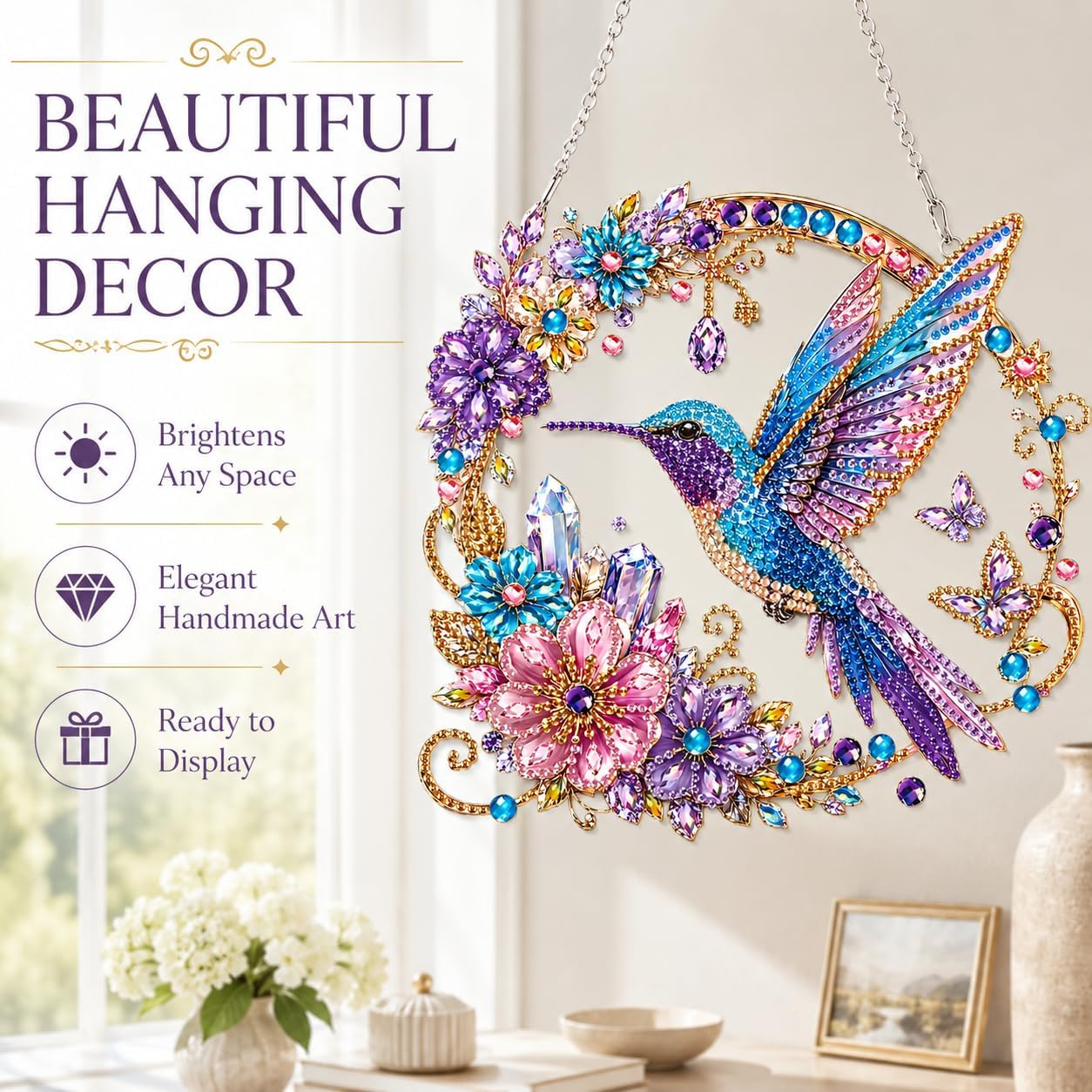 Sihyen Bird Suncatcher Diamond Pearl Art Kit for Adults