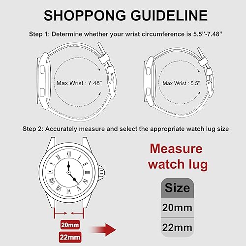 Miniatura 5 de Correa de cuero para Fossil Gen 65E 1.732 inGen 5 CarlyleGarrettreloj inteligente Julianna para mujer, correa de repuesto ajustable de cuero suave