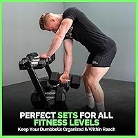 Vista 3 de 350-550 lbs Rubber Hex Dumbbells with Rack Free Weight for Home Gym, Durable Rubber Dumbbell with Storage,Coated Cast Iron Weight Strength Training