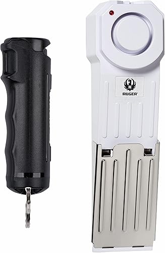 SABRE Ruger Home and Away Kit, 25 ráfagas, rango de 12 pies (13.1 ft), el gel es más seguro, alarma de 120 dB, audible hasta 1500 pies (1,492.8 ft),