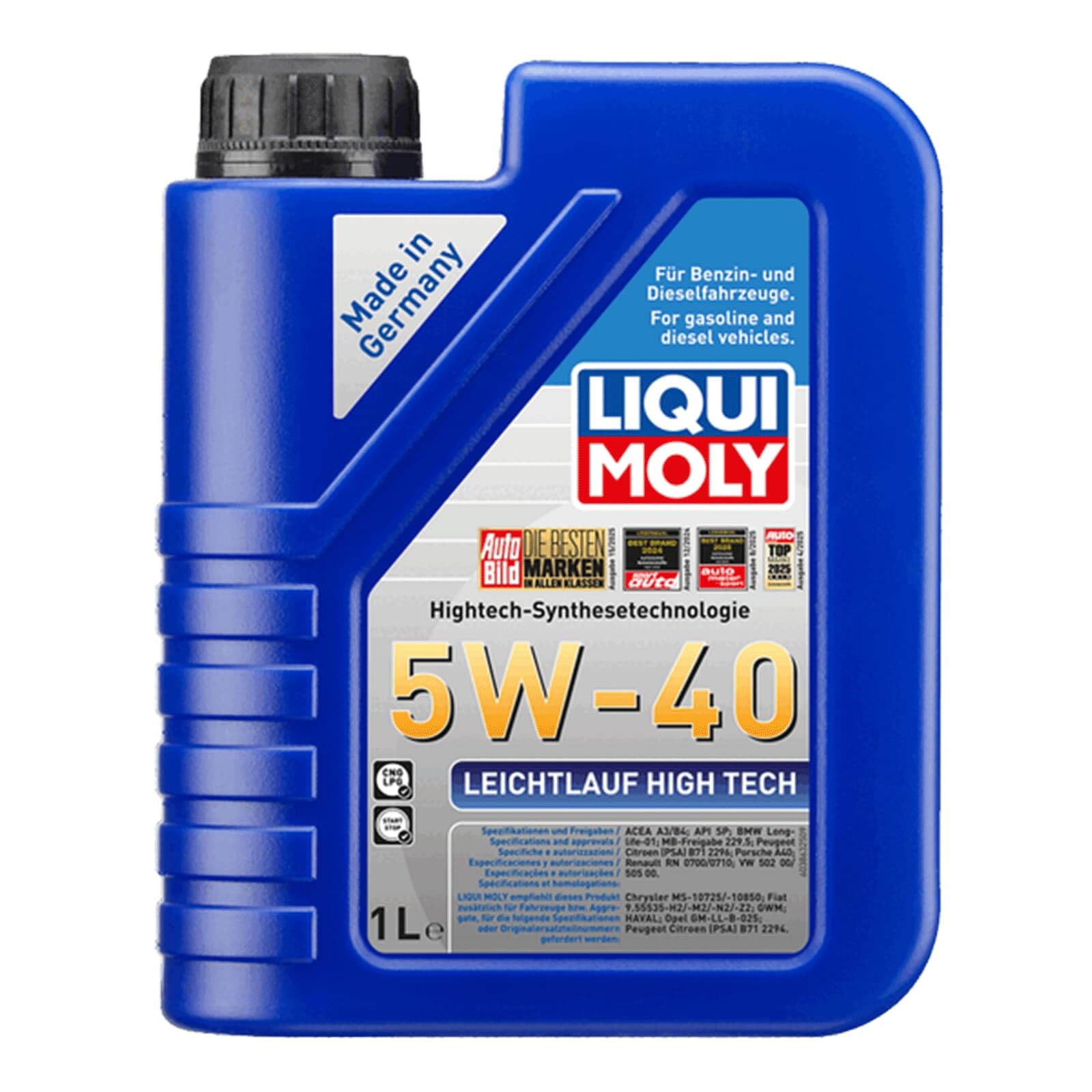 2x LIQUI MOLY 3863 Leichtlauf High Tech 5W-40