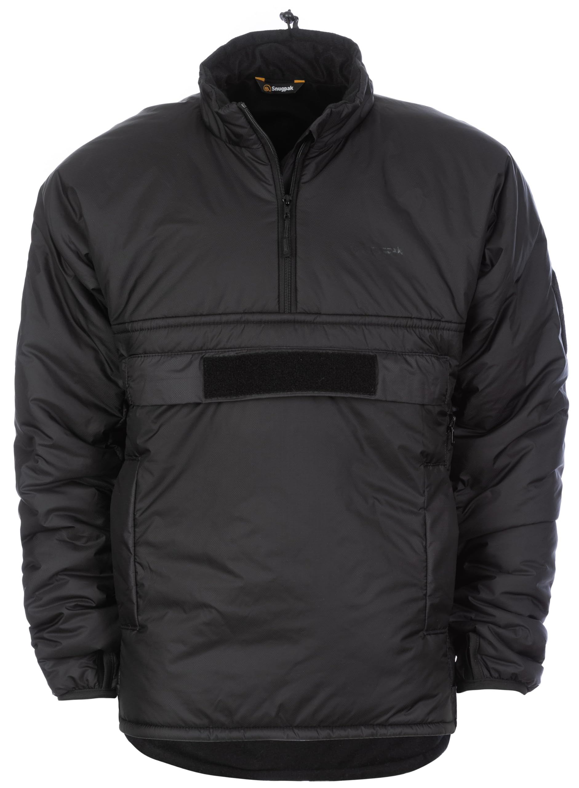 Snugpak Tactical Softie Smock WGTE – Softie Premier Insulation – Lightweight & Compact Tactical Jacket with Technical Fit – Large Chest Pocket – 1/4 length Zip (Black, M)