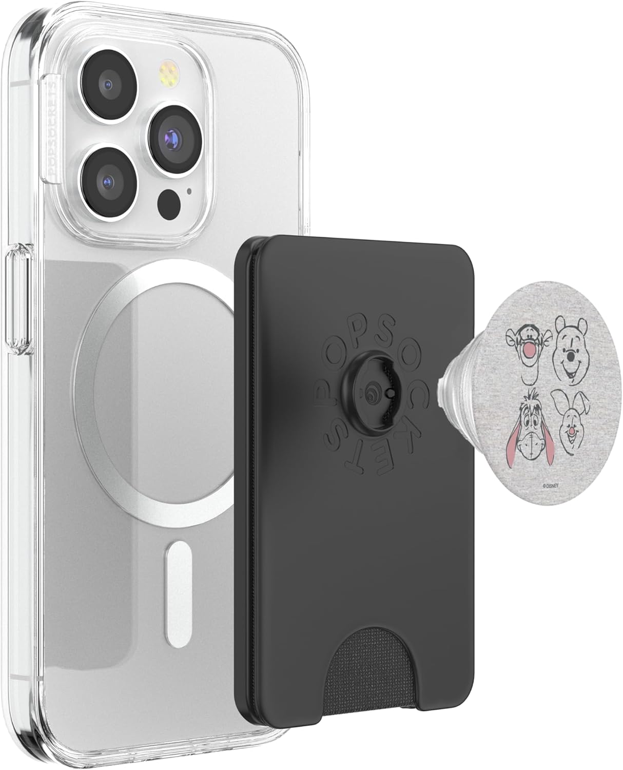 Disney Winnie The Pooh and Friends Sketch PopSockets PopWallet for MagSafe