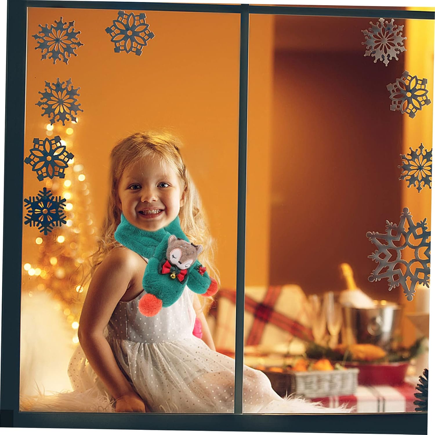 1pc Boys and Girls Scarf for Christmas Parties Soft Neck Wrap for Boy Girl Warm and Holiday Scarf Festive