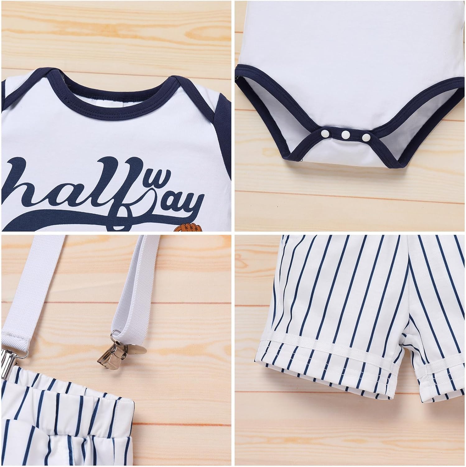 Half Birthday Outfit Baby Boy Football/Basketball/Baseball/Soccer 1/2 Birthday Outfit