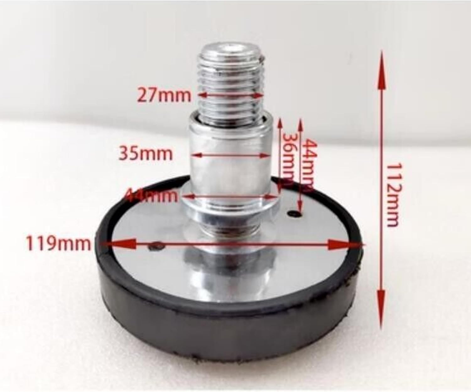 4pc 35mm Car Lift Pad Rubber Tray Heightening Feet Plus High Leg Pads Shaft Diameter