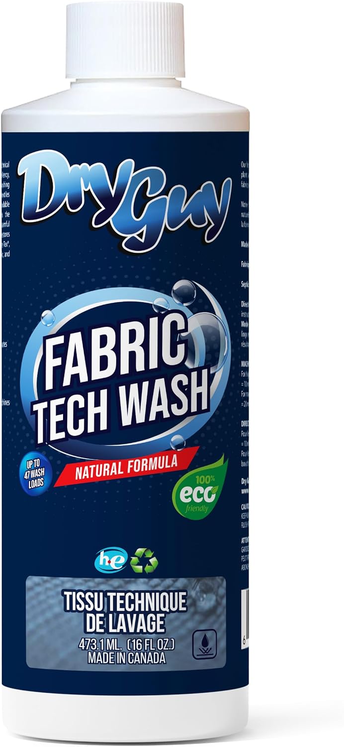 Fabric Tech Wash – Eco‑Friendly, Highly Concentrated Cleaner for Technical Fabrics, Restores Waterproofing, Breathability & Performance