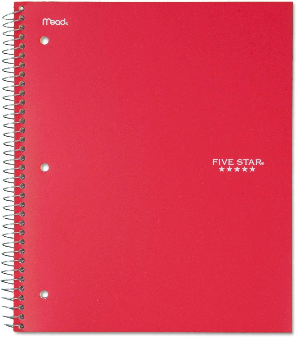 Five Star 06190 Wirebound Notebooks, Quad, 1 Subject, White, 8 1/2