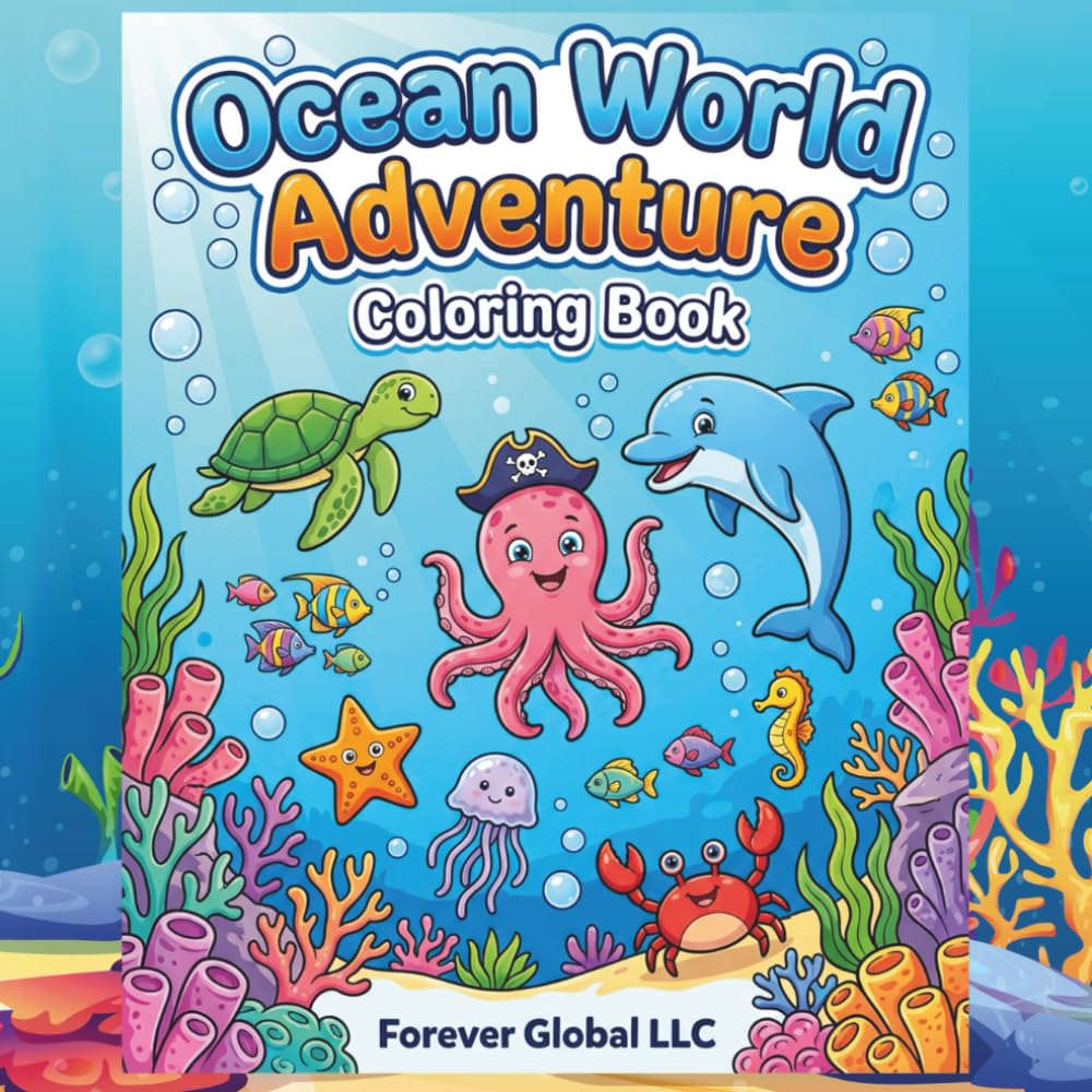 Ocean World Adventure Coloring Book