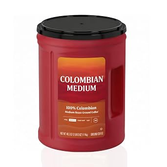 100% Colombian Medium Roast Ground Coffee 40.3 Oz - Columbian Coffee Ground For Daily Brewing | Rich Cafe Colombiano Flavor | Suitable As Bulk Ground Coffee Colombian | Colombian Coffee Ground