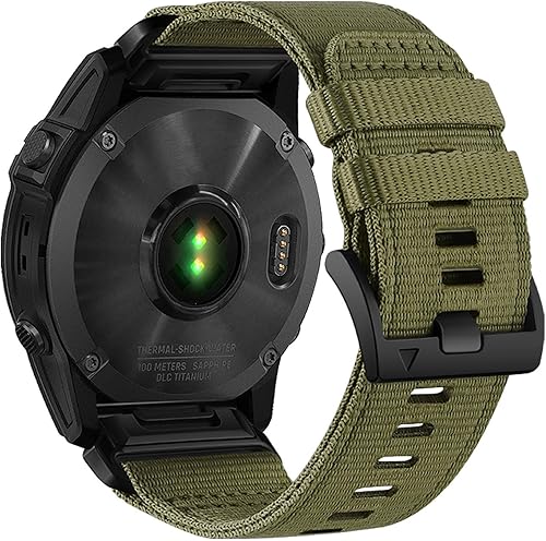 Abanen Correas de reloj de nailon de 0.866 in de ajuste rápido mejoradas para Garmin Fenix 7  Fenix 6  Fenix 5  EPIX 2, correa de nailon tejida