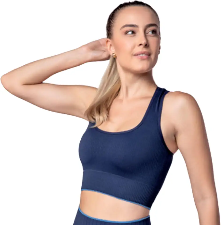 Top Academia Speedo Nadador Alta Sustentação Bojo Removível Sem Costura