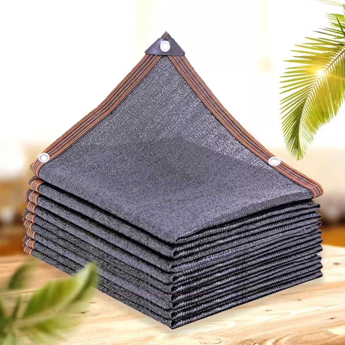 VHcgCGJ Shade Net, 80% UV Protection Garden Netting with Grommets for Plants Windproof Sun Shade Cover(6x9m(19.7x29.5ft))
