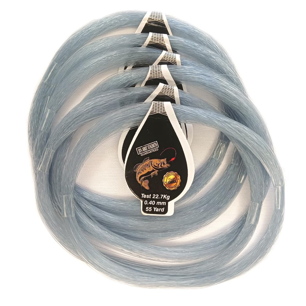 Fox Club Gold Dia.-0.40mm Length-50meter Each Bunch of Pack, Breaking Strength-22.7kg Monofilament Fishing line (Fox Gold-0.40mm–Gray (Pack of 6))-image-19