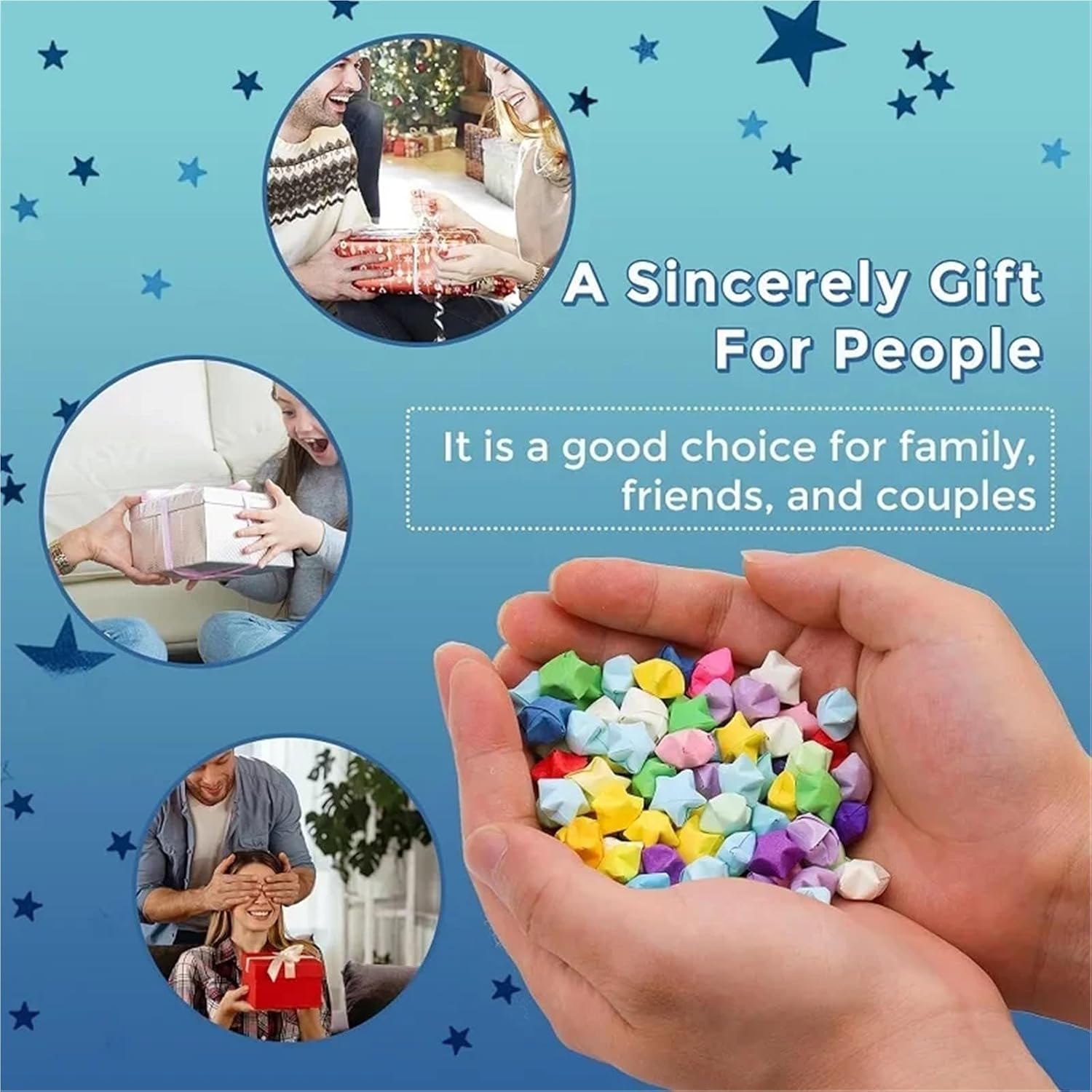 4324 Sheets Paper Star Strips Star Origami Paper Green/Red/Yellow Solid Color Stars Papers Lucky Star Decoration Papers DIY Hand Art Crafts(Yellow)