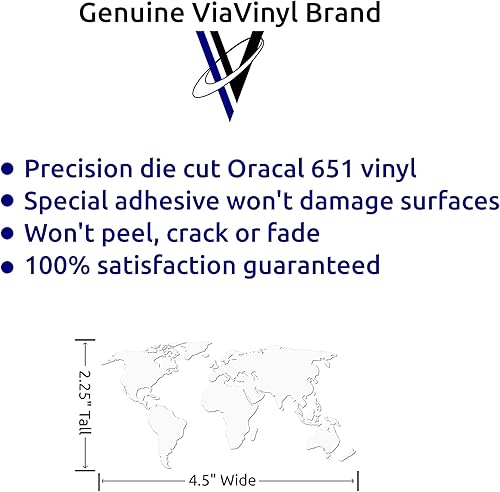 Miniatura 4 de Calcomanía de mapa del mundo. Detalles increíbles. Haz clic para ver las opciones de tamaño y color (4.5 x 2.5 pulgadas, blanco)
