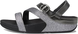 FitFlop Women's Skinny II Glitterdust Pewter Z-Strap Sandals