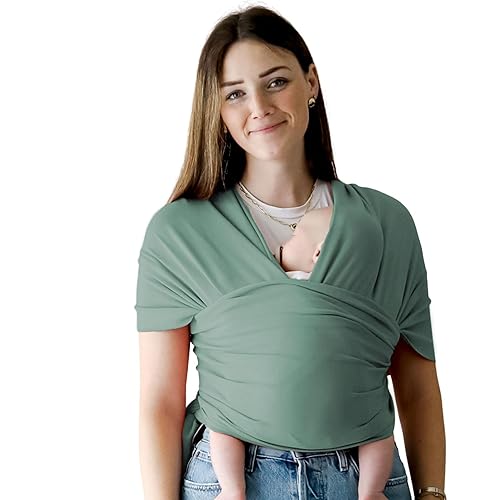 Miniatura 9 de snuggle me Fular para bebé | Portabebés manos libres, portabebés fácil de atar, portabebés con algodón orgánico, envoltura para bebés de 0 a 18