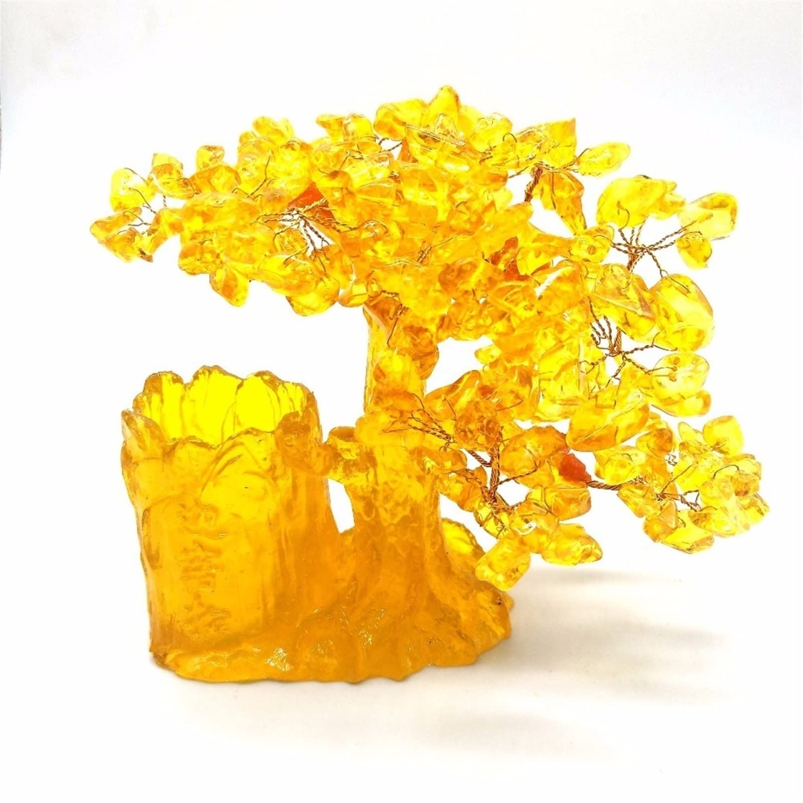 Arbre de cristal de quartz et sept chakras feng shui pour la richesse