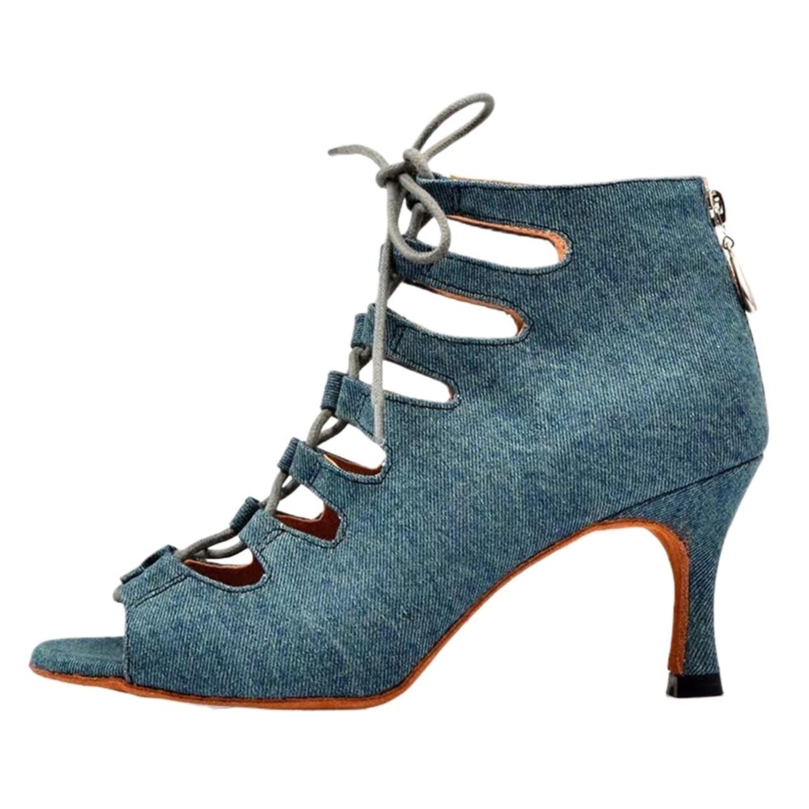 Chaussures de danse pour femmes bleues sandales tango jazz 41 - 8