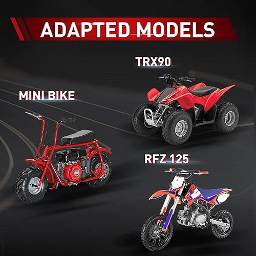 Miniatura 28 de WOOSTAR Motocicleta 428-14T Piñón delantero de 0.669 in para 50cc 70cc 90cc 110cc 125cc Dirt Pit Bike Mini Bike ATV 4 ruedas ciclomotor