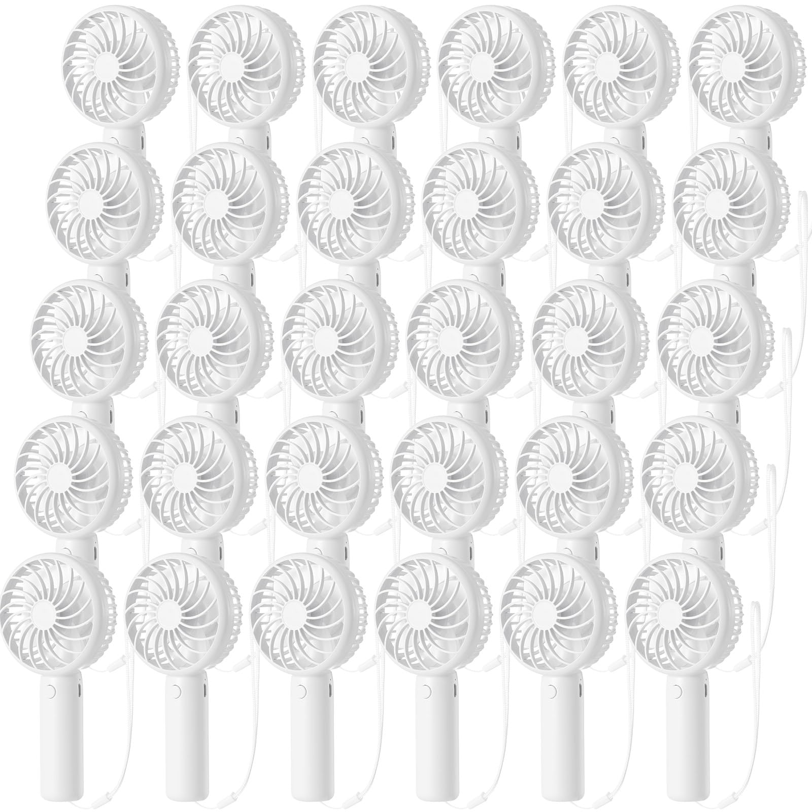 Tujoe Leistungsstarker Mini-Handventilator, 3 Geschwindigkeiten, persönlich, klein, tragbar, wiederaufladbar, mit Sockel, USB, für Frauen, Wimpern, Make-up, Büro, Reisen, Strand, drinnen und draußen
