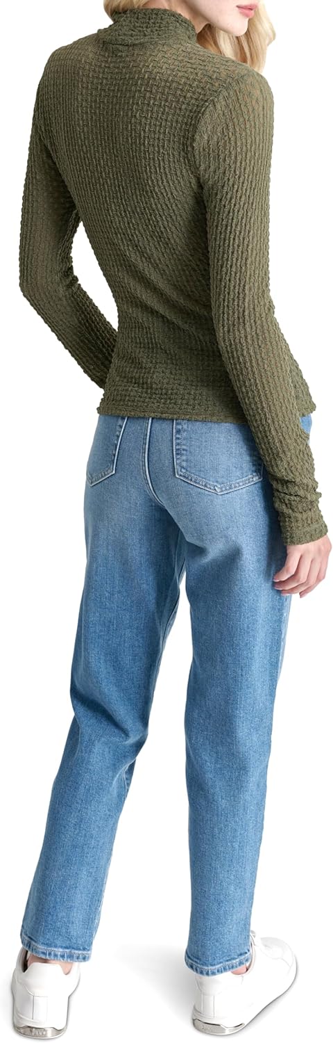 DKNY Womens Long Sleeve Soft Trendy Top - Image 4