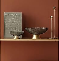 Vista 3 de Frutero para encimera de cocina, cesta de frutas, platos de exhibición de caramelos, cuenco de fruta de frutas ligero de vidrio de viento de lujo