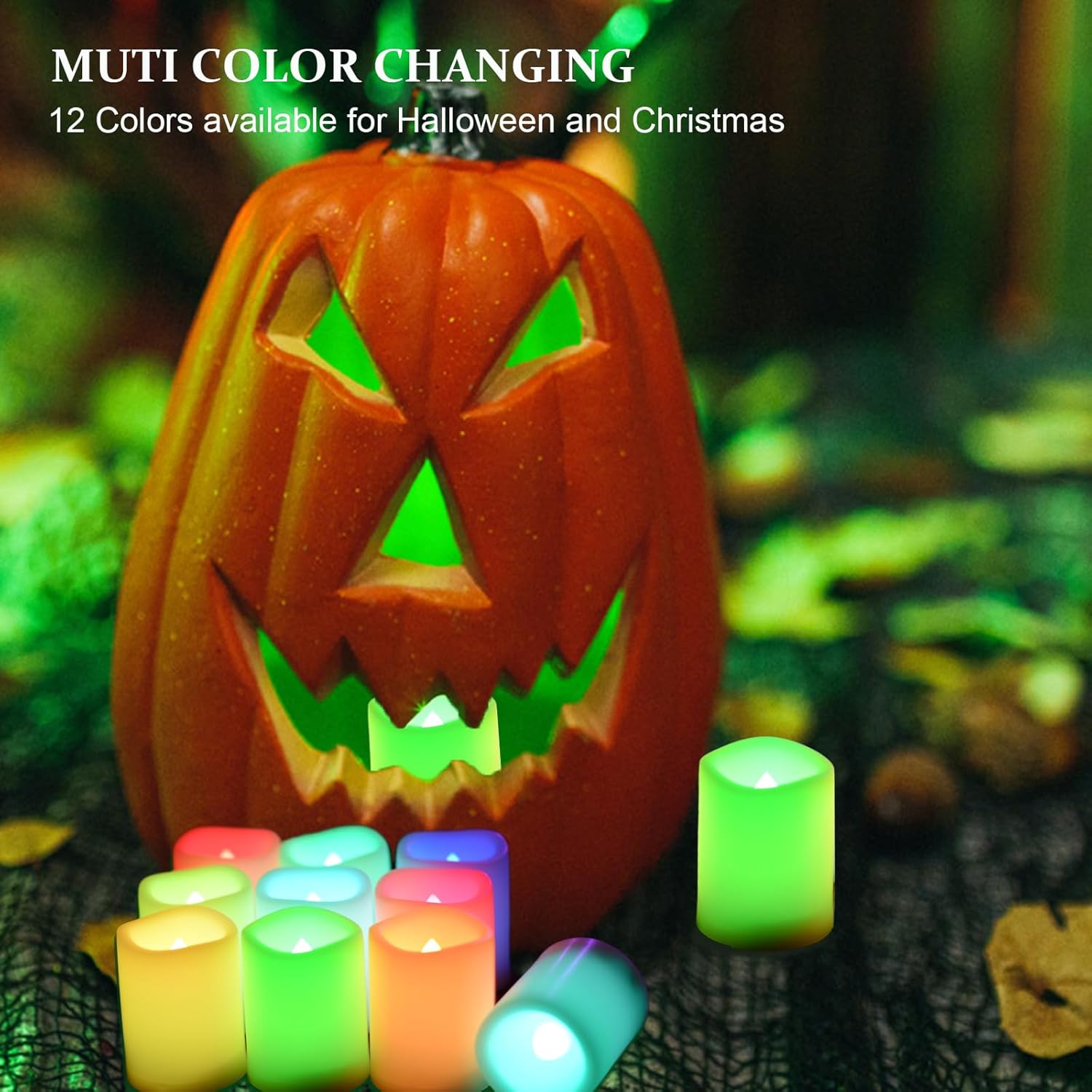Multi Color Changing Votive Flameless Candles with Remote and Timer - Battery Operated Led Tea Light Candles，Set of 10 Colored Flickering Candles for Birthday, Wedding, Anniversary Easter Party Décor.