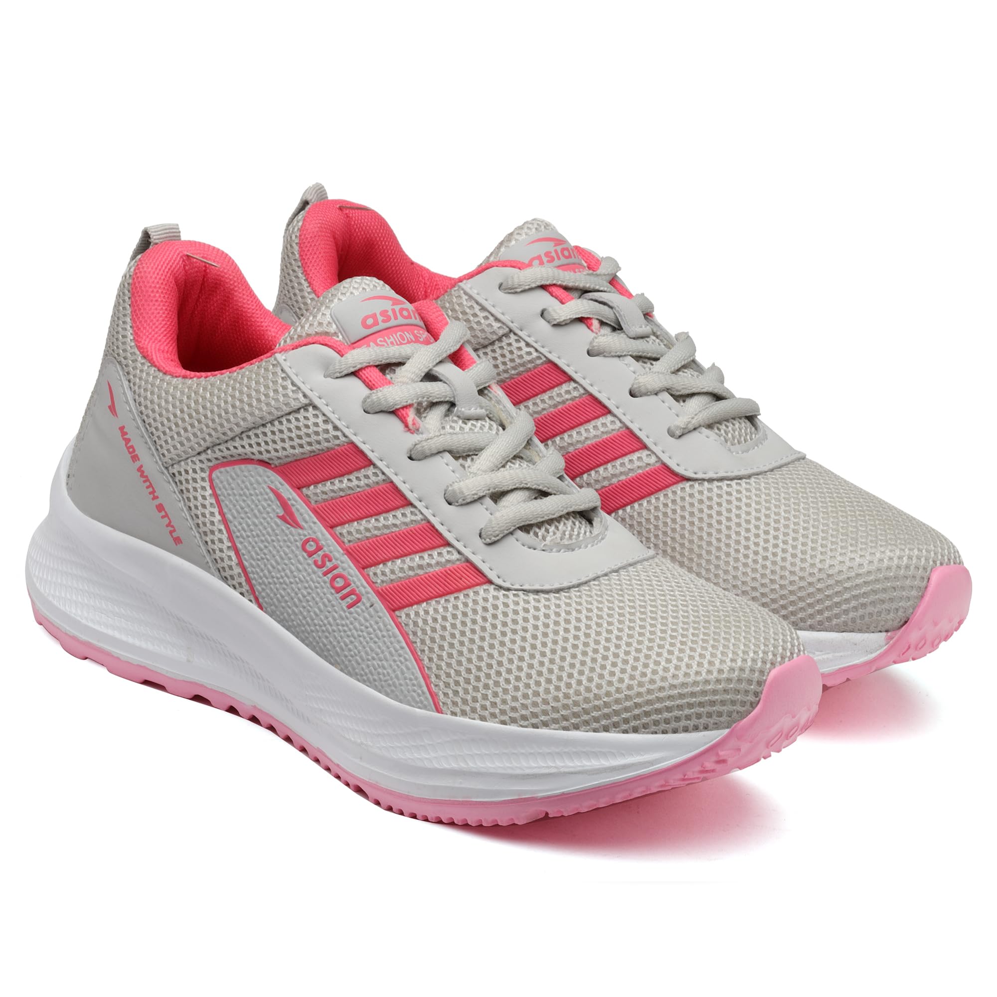 asian Women's Mercury-12 Casual Sneaker Shoes Lightweight Soft & Comfortable with Extra Cushion Lace-Up Shoes for Women's & Girl's-picture-39