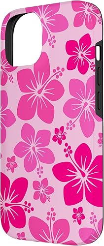 Miniatura 5 de Funda para iPhone 14 Pro Max con flores hawaianas tropicales de hibisco rosa
