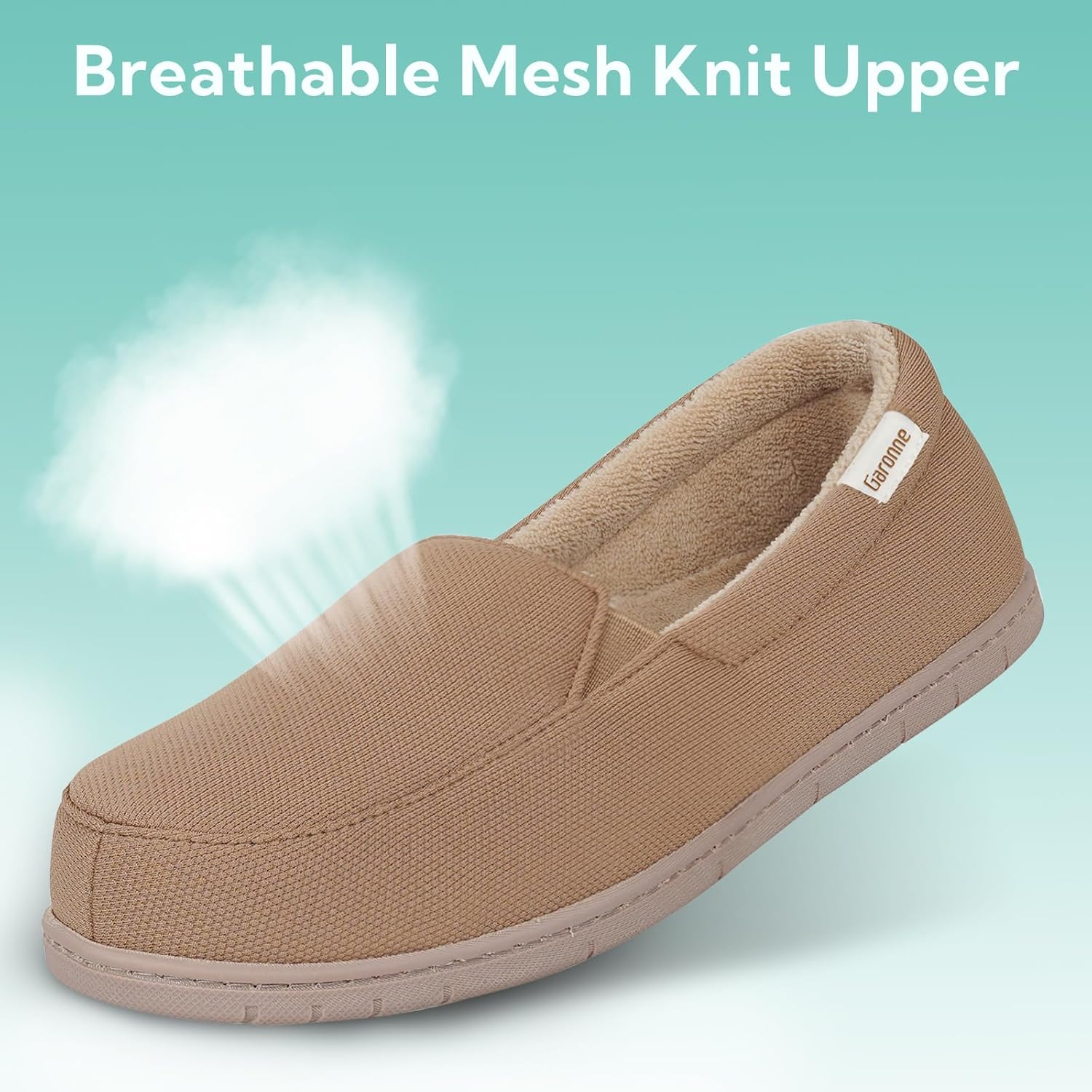 Garonne Women's Minimalist Loafer Slippers with Removable Cushioned Insole, Ladies' Non-Slip House Shoes for Bedroom Indoor Outdoor - Image 5