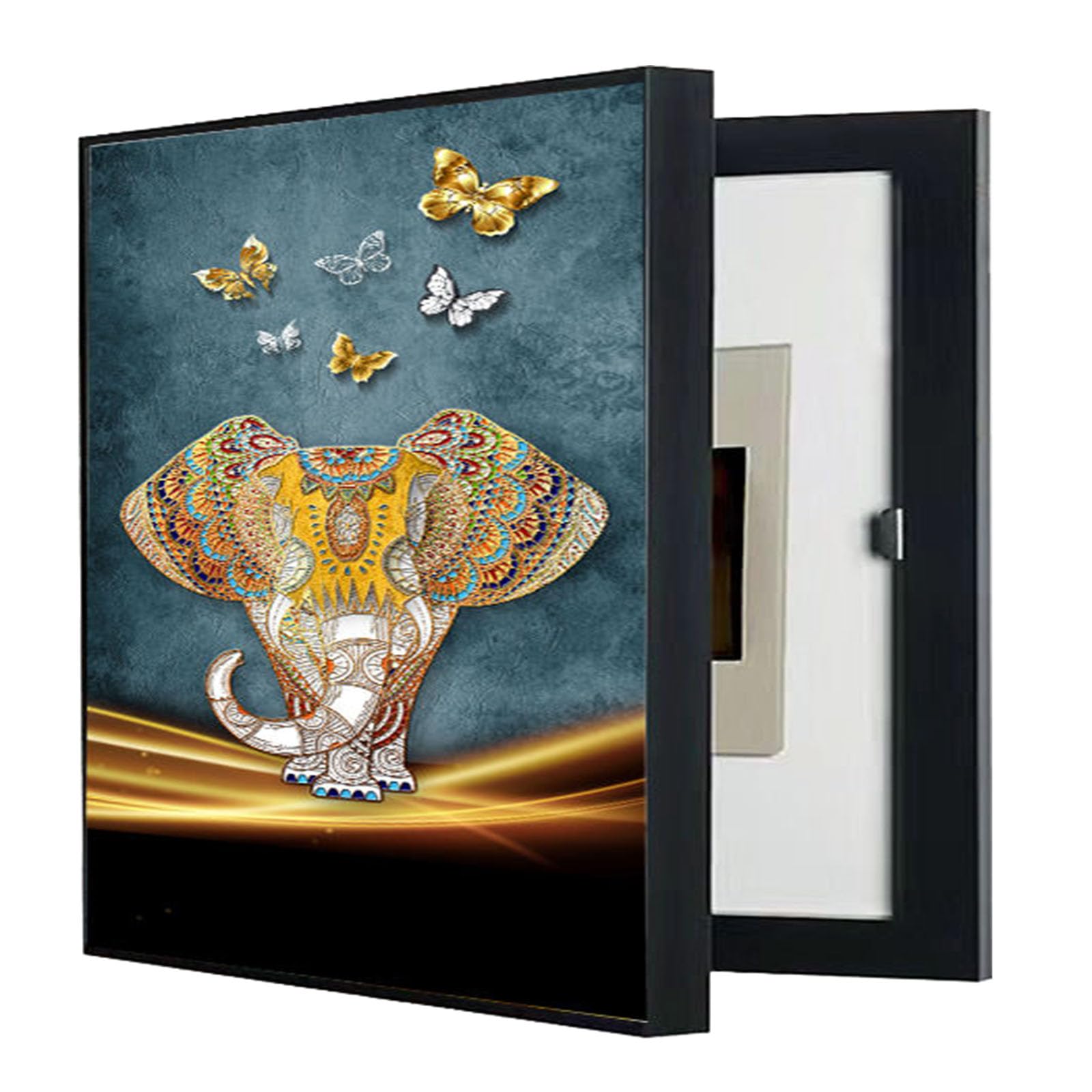 Cubierta Decorativa para Panel eléctrico, Caja de fusibles, gabinete de distribución, Caja de medidor eléctrico Oculta Decorativa, Pintura Decorativa, Caja de fusibles Creativa, 8,50 x 60 cm