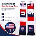 KNK 2026 Soccer Fan Scarf – Double Sided Reversible Football Supporter Scarf with Soft Velvet Feel (USA) gallery image