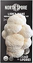 North Spore Organic Lion's Mane Mushroom Spray & Grow Kit (4 lbs) | USDA-Certified Organic, Non-GMO, Beginner-Friendly & Easy to Use | Handmade in Maine, USA