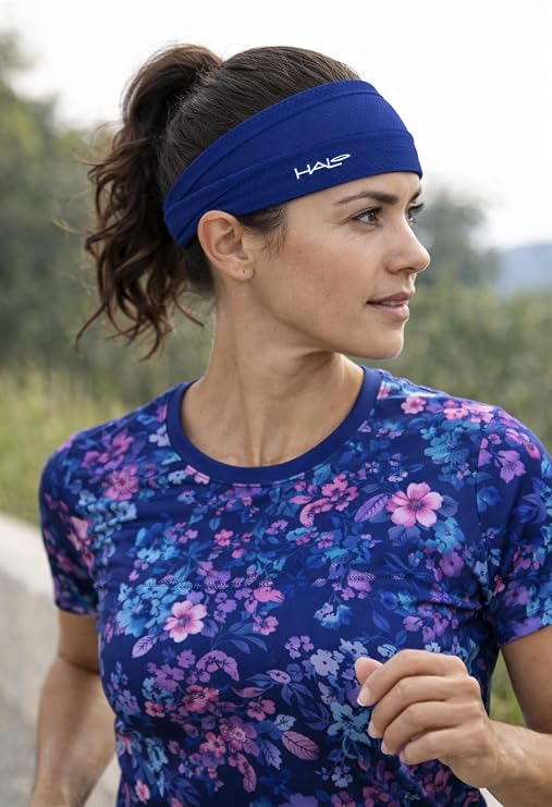 Halo Headband AIR Series-Bandit - 4 Wide Pullover Sweatband for Men and Women- Keeps Hair in Place and Sweat Off Your Face