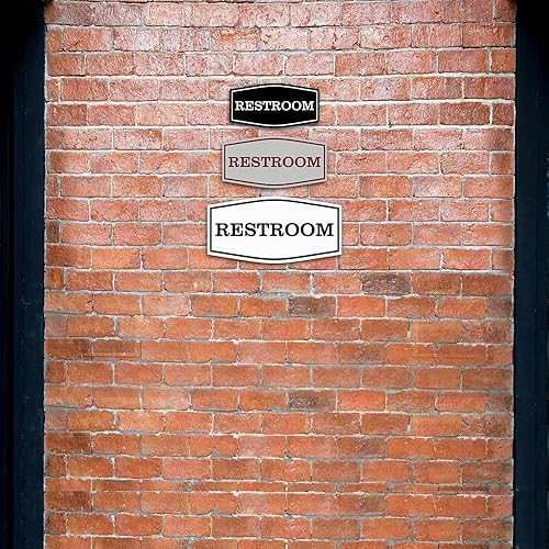 Miniatura 4 de Letrero de baño elegante (oro cepillado) - Pequeño